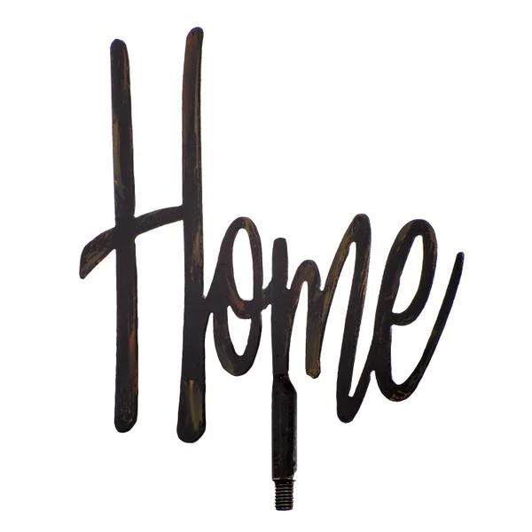 "Home" Finial