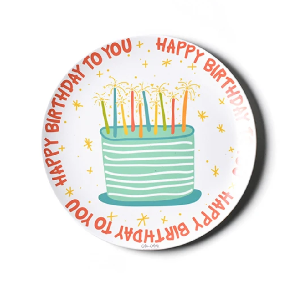 Happy Birthday Melamine Plate - 10"