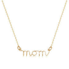Mom Pendant - 18" Gold