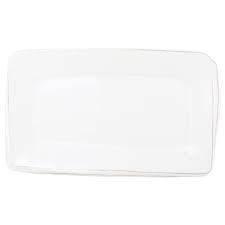 Melamine Lastra White Rectangular Platter