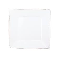 Melamine Lastra White Square Platter