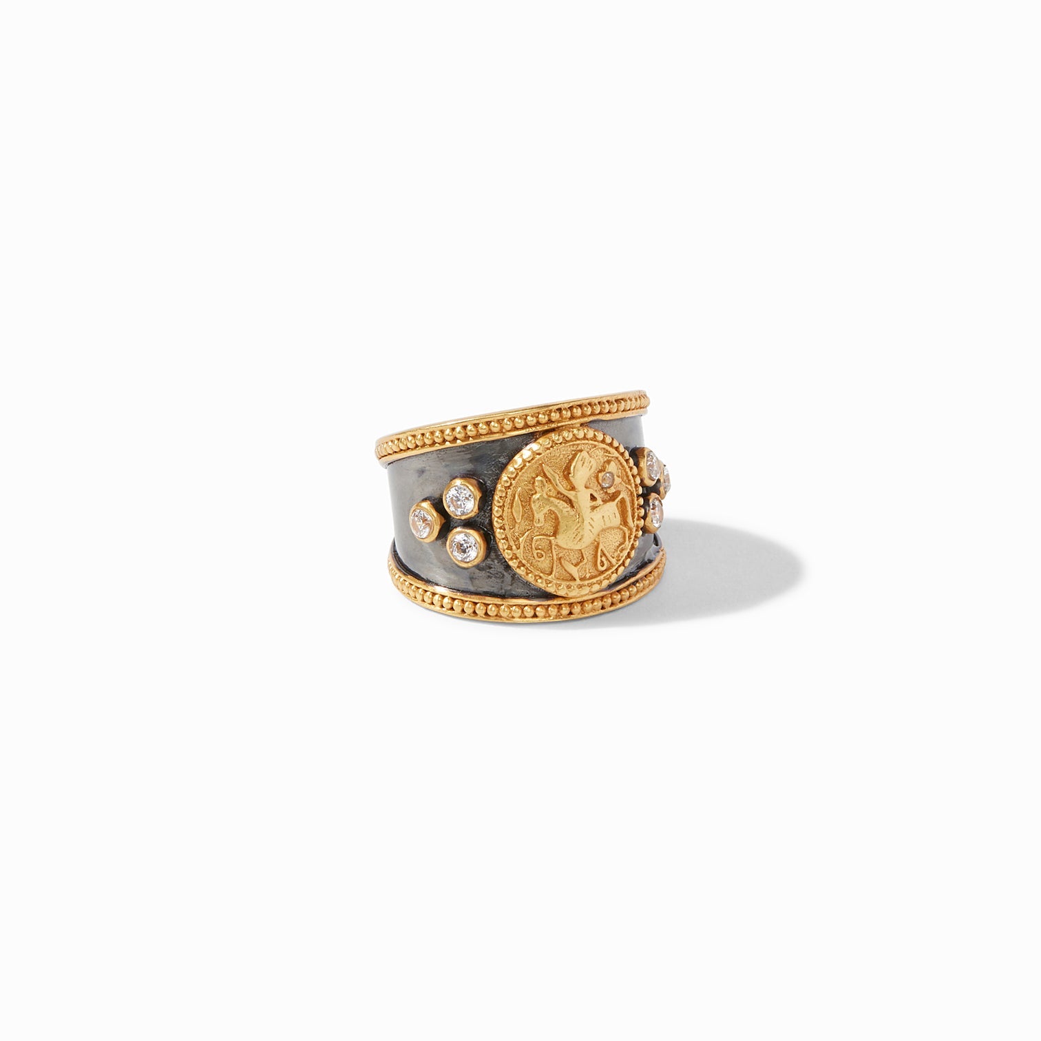 Coin Crest Ring- Mixed Metal